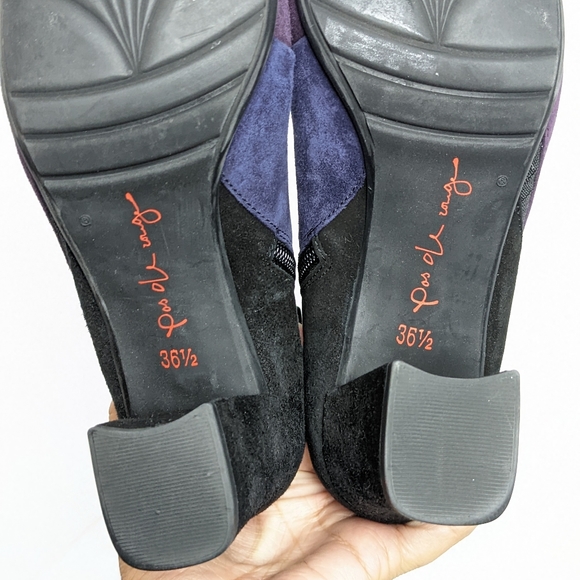 Paolo Linea suede 3 tone ankle boots - Picture 13 of 16